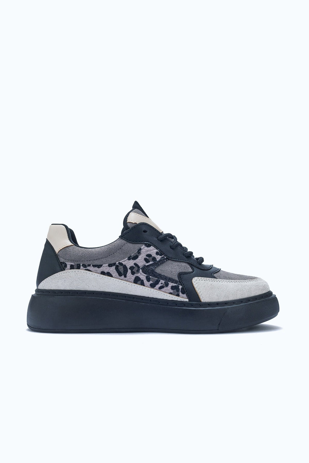 Ida - Dark Grey Platform Sneakers by Prologue Shoes - Bare Fashion