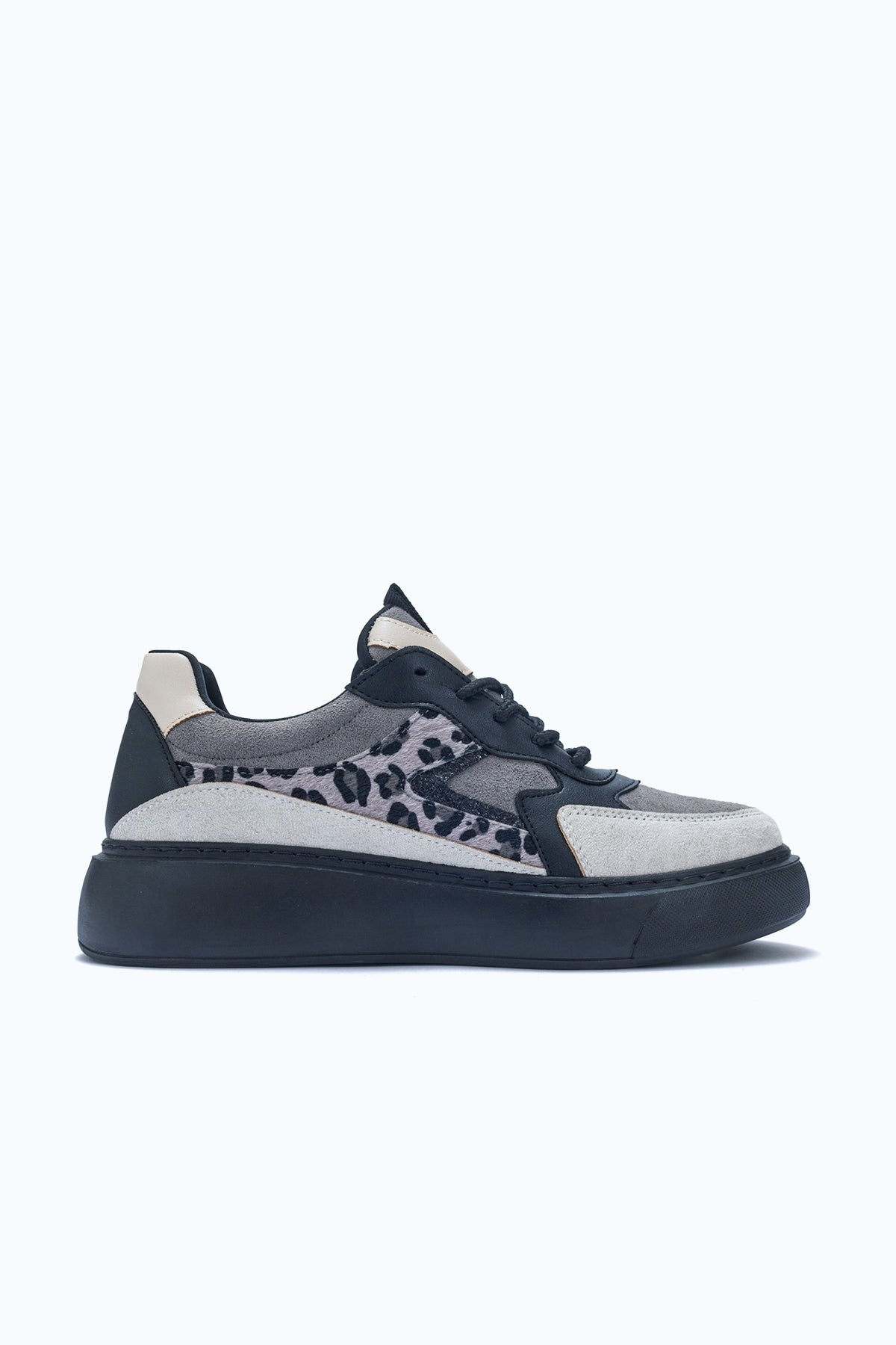 Ida - Dark Grey Platform Sneakers by Prologue Shoes - Bare Fashion