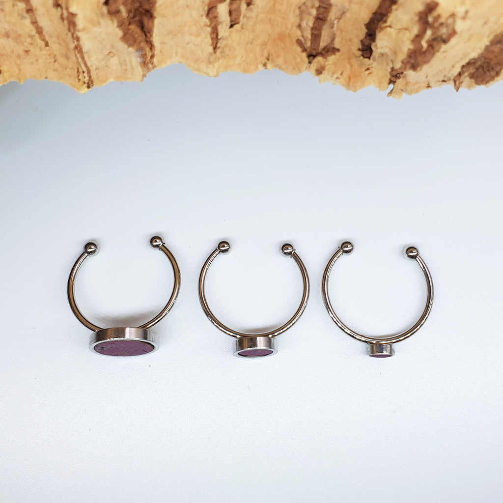 Fabrikk 1 Planet Stacking Ring Set | Small-Medium-Large | Purple Music | Vegan Leather by FABRIKK - Bare Fashion