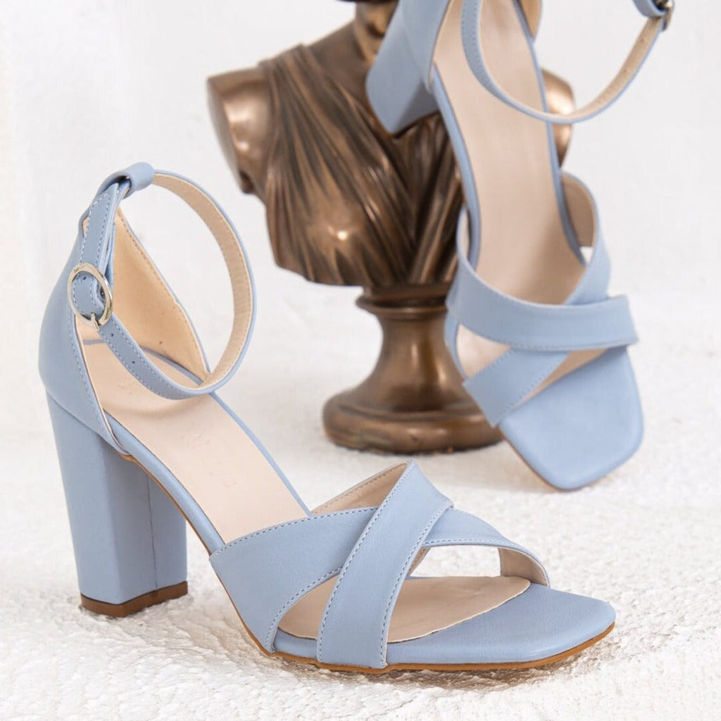 Amelia - Baby Blue Heels by Prologue Shoes - Bare Fashion