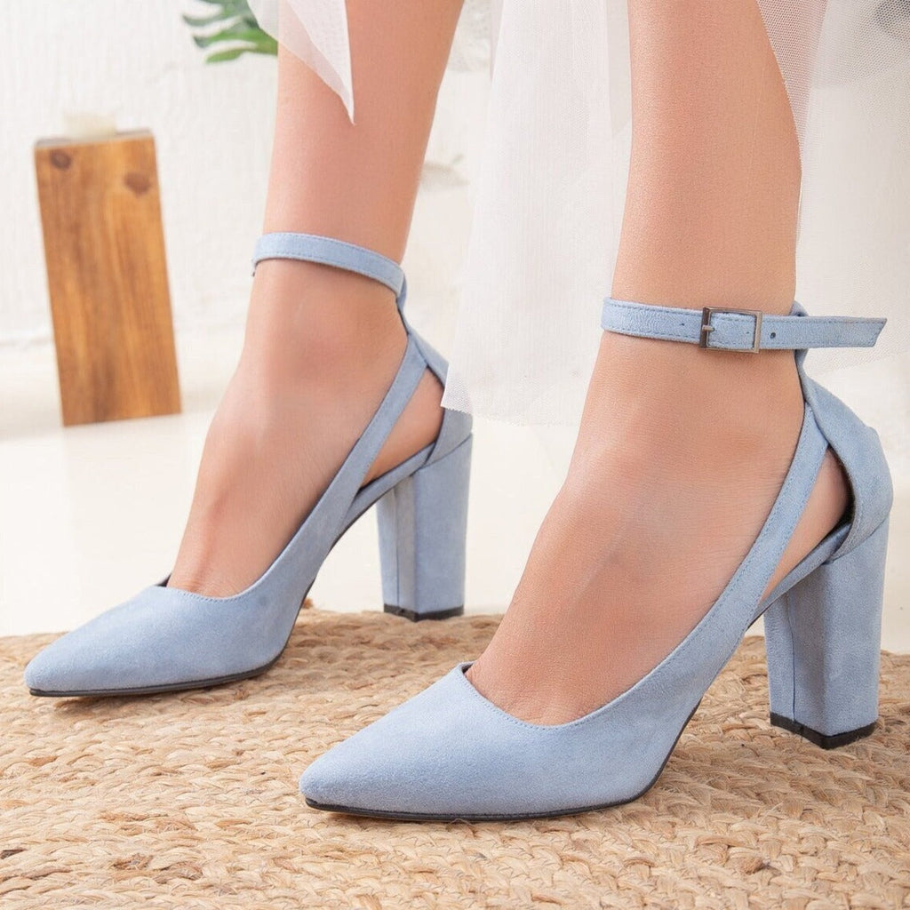 Colette - Blue Wedding Shoes by Prologue Shoes - Bare Fashion