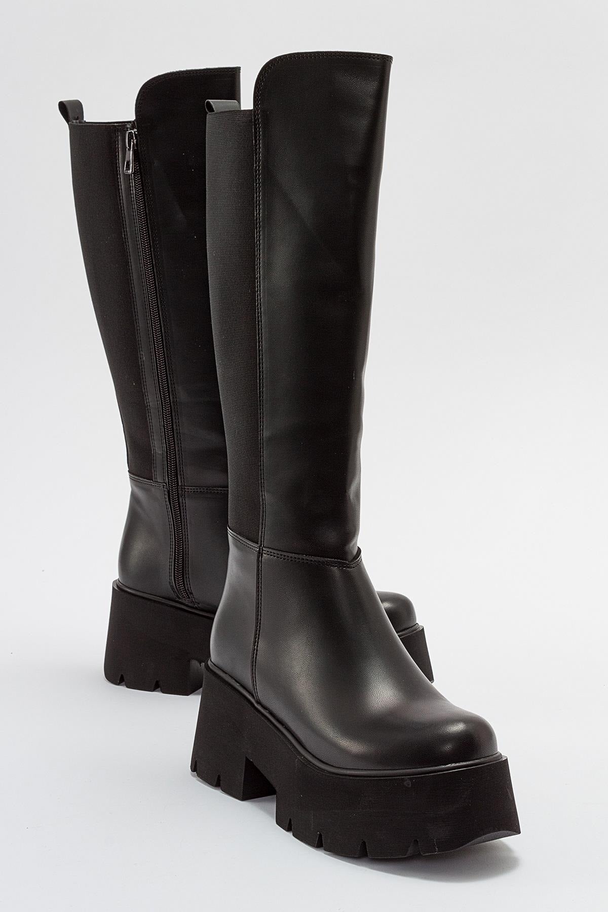 Solo Black Platform Boot (Women) by Prologue Shoes - Bare Fashion