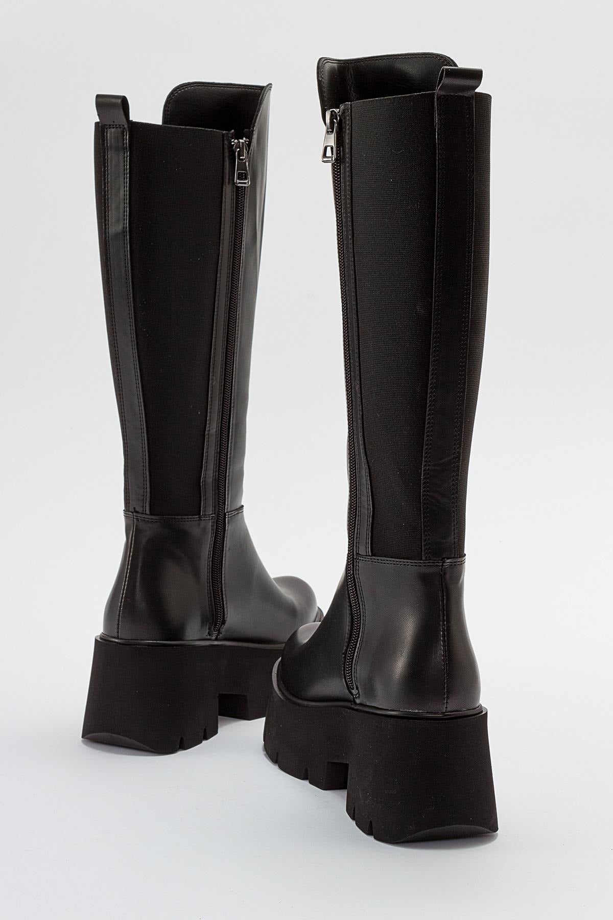 Solo Black Platform Boot (Women) by Prologue Shoes - Bare Fashion