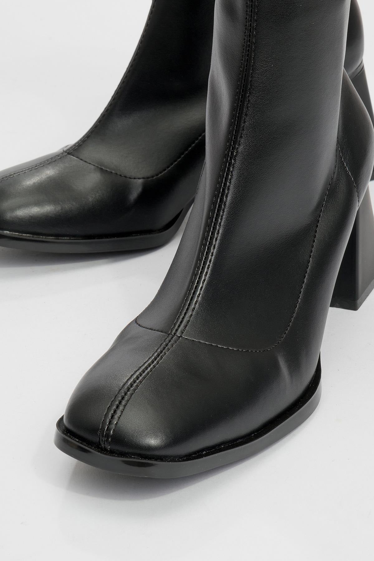 Plesa Black Chunky Heel Boot (Women) by Prologue Shoes - Bare Fashion