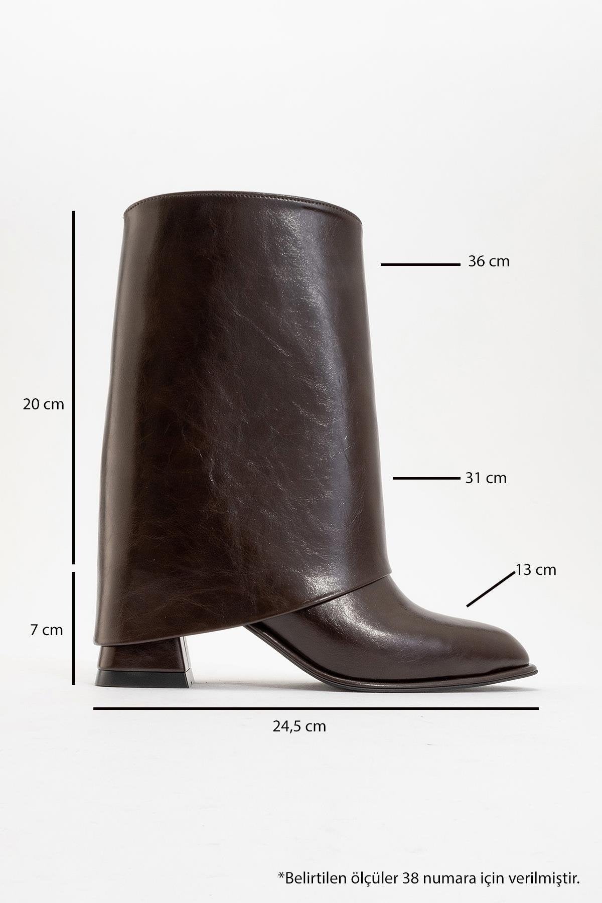 Ellas Brown Chunky Heel Boot (Women) by Prologue Shoes - Bare Fashion