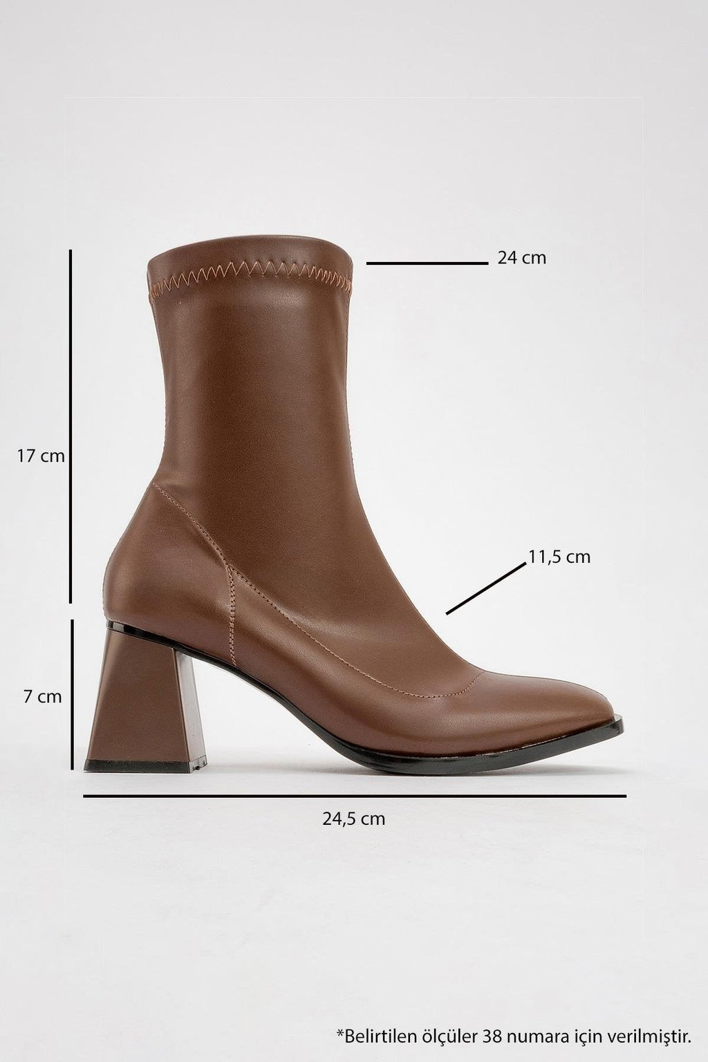 Plesa Brown Chunky Heel Boot (Women) by Prologue Shoes - Bare Fashion