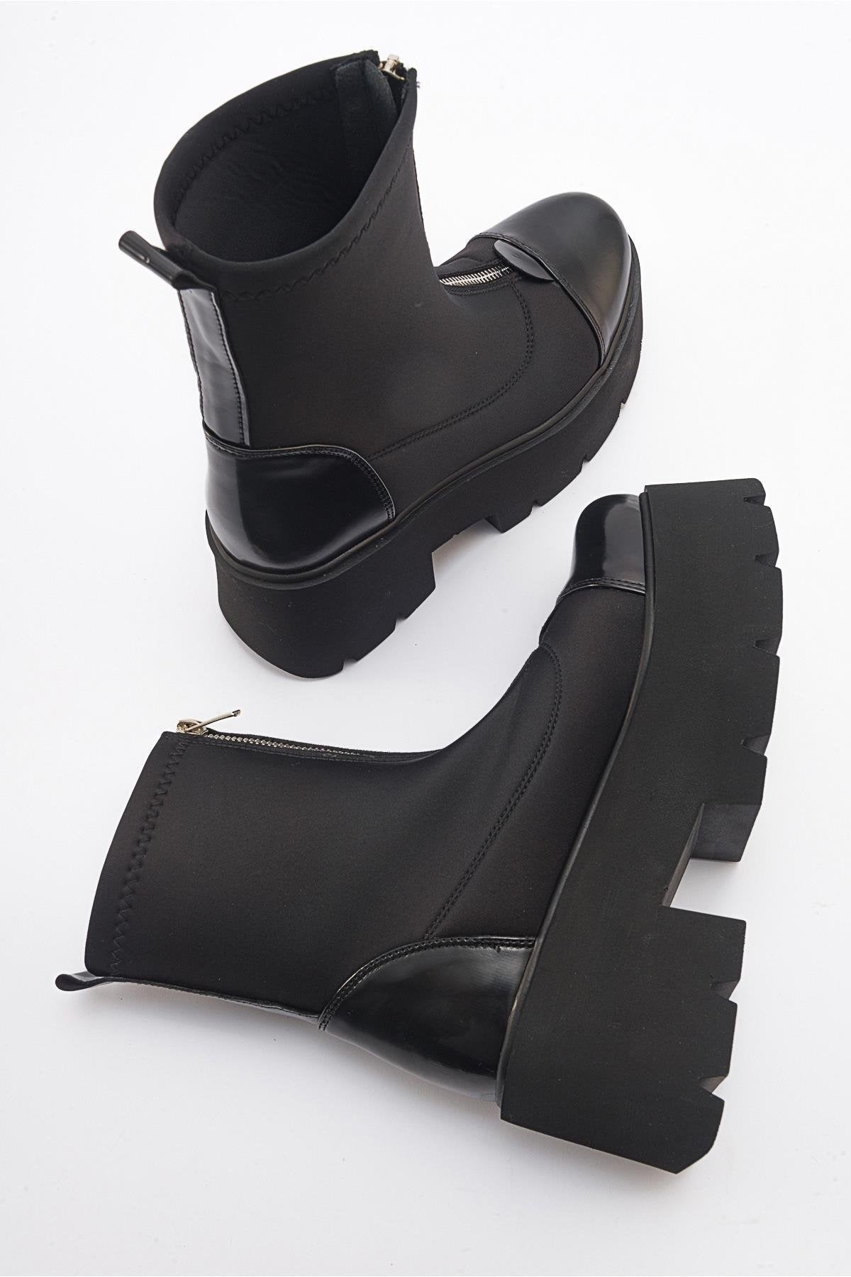 Bray Black Patent Chunky Boot (Women) by Prologue Shoes - Bare Fashion