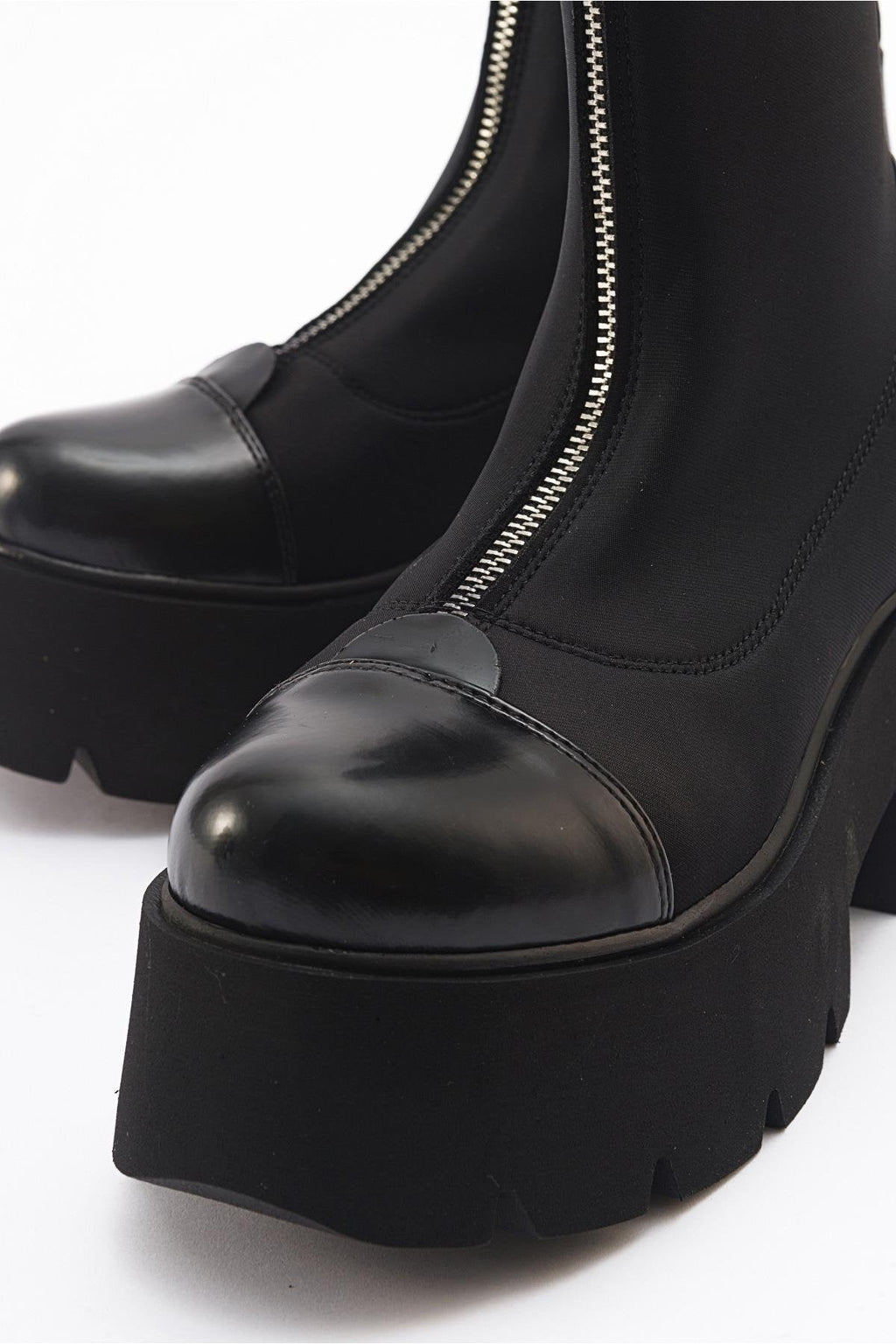 Bray Black Patent Chunky Boot (Women) by Prologue Shoes - Bare Fashion