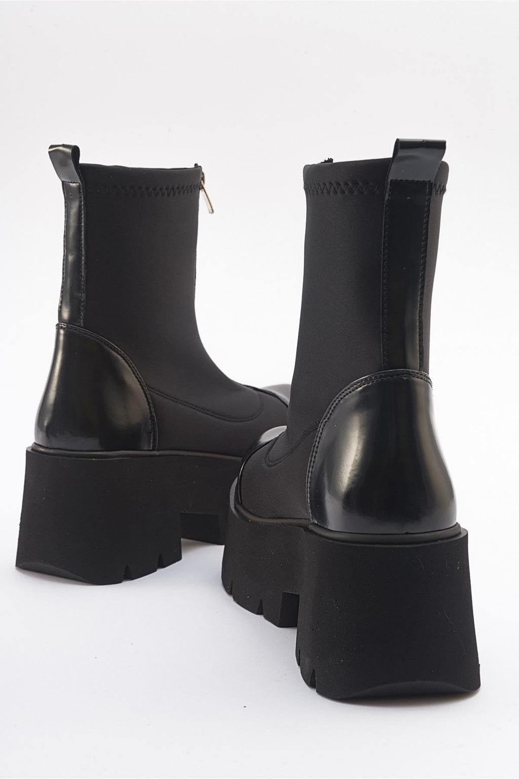 Bray Black Patent Chunky Boot (Women) by Prologue Shoes - Bare Fashion