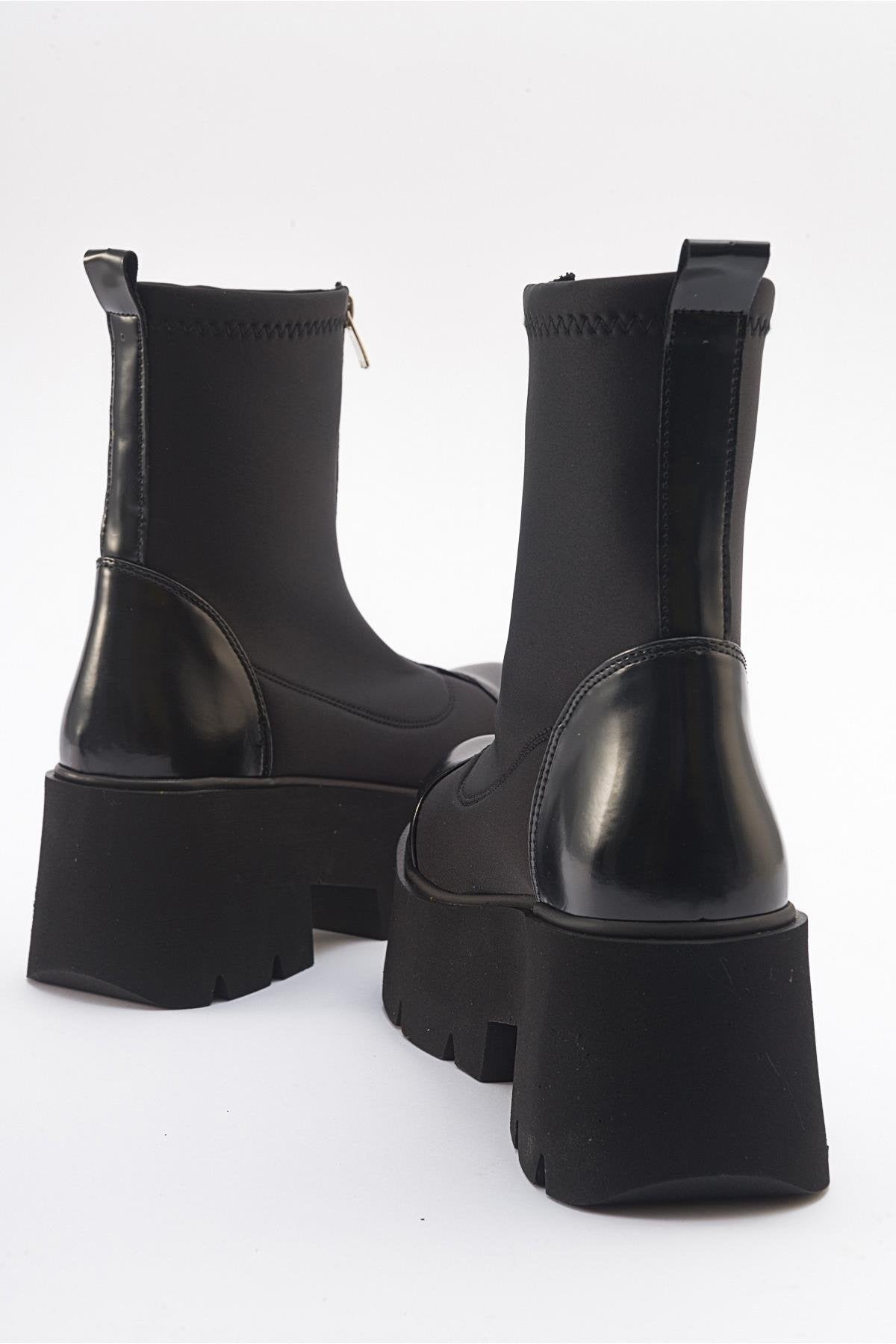 Bray Black Patent Chunky Boot (Women) by Prologue Shoes - Bare Fashion
