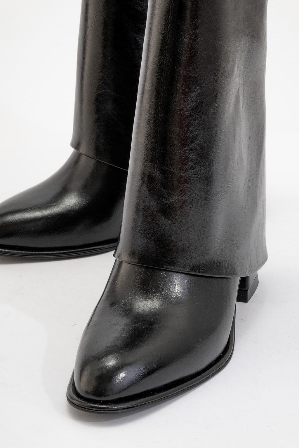 Ellas Black Chunky Heel Boot (Women) by Prologue Shoes - Bare Fashion