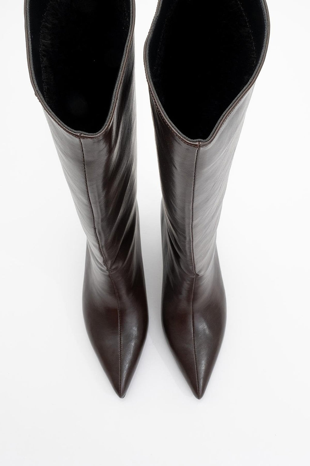 Cassandra Brown Cilt High‑Heel Boot (Women) by Prologue Shoes - Bare Fashion