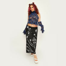 Load image into Gallery viewer, Goddess Summer Top Denim Blue by Sarah Regensburger - Bare Fashion
