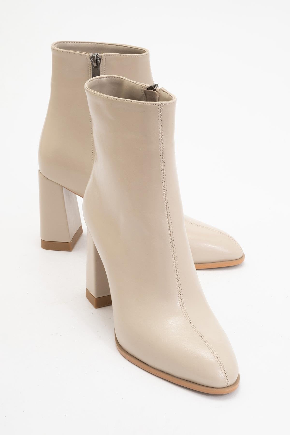 Jewel Beige Cilt High Heel Boot (Women) by Prologue Shoes - Bare Fashion