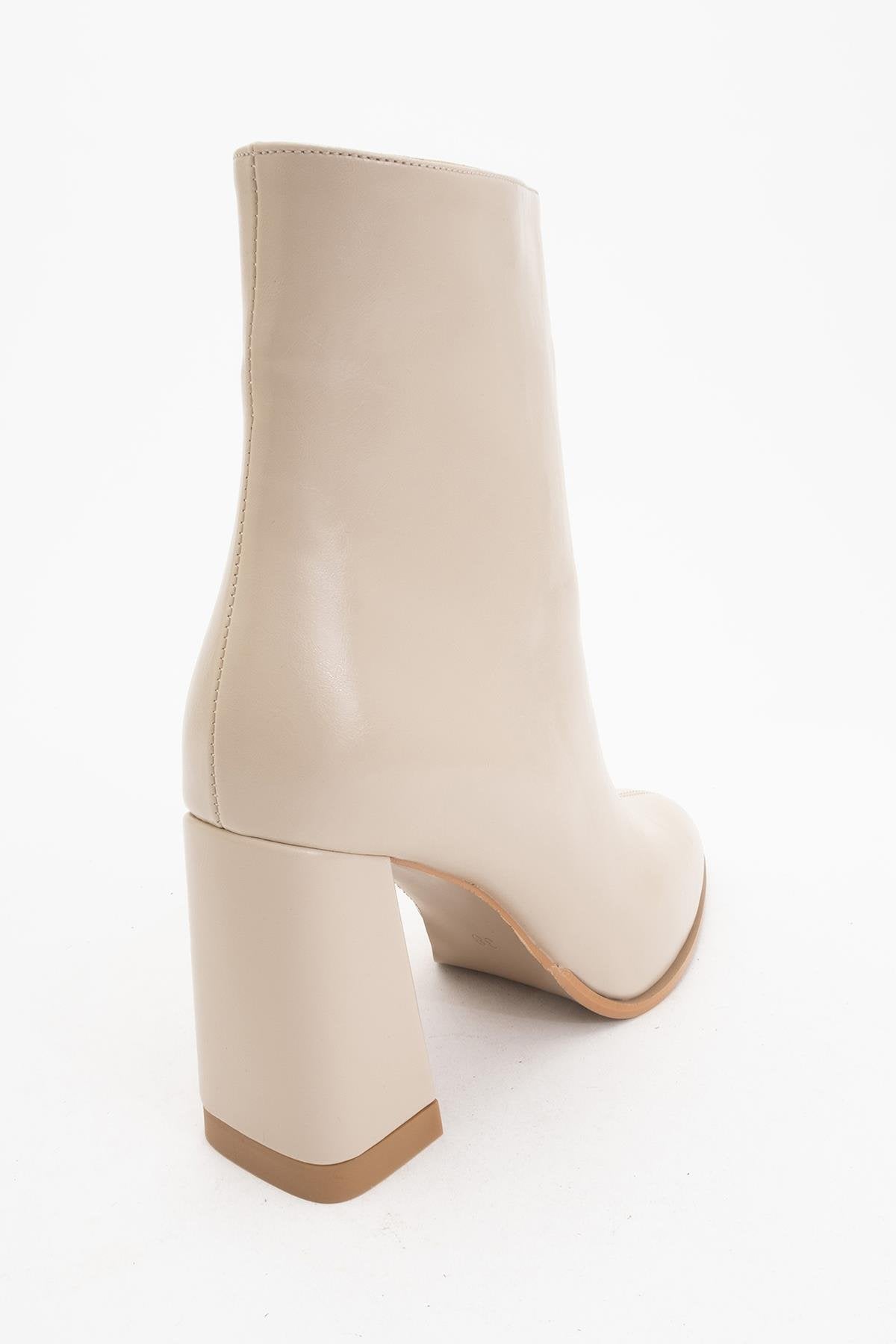 Jewel Beige Cilt High Heel Boot (Women) by Prologue Shoes - Bare Fashion