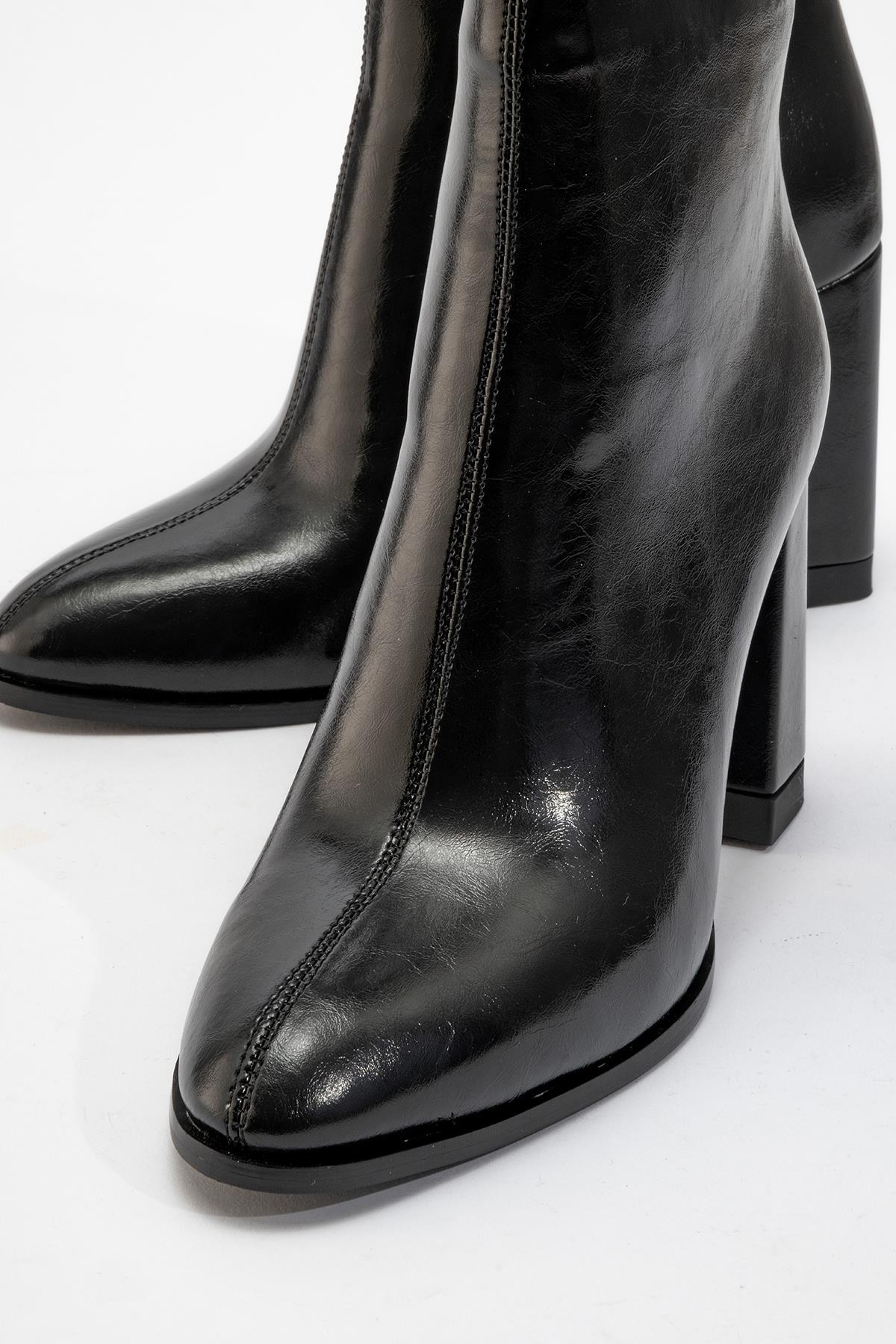 Jewel Black Cilt High Heel Boot (Women) by Prologue Shoes - Bare Fashion