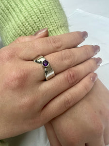 Amethyst & Silver ring by By Glorya - Bare Fashion
