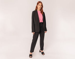 Black Tapered Trouser by Fika - Bare Fashion