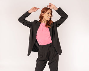 Black Tapered Trouser by Fika - Bare Fashion