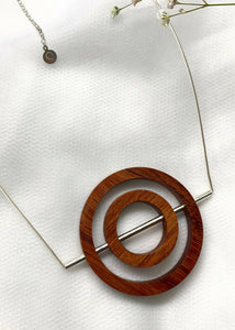 Iris Concentric Circle Necklace by Silverwood® jewellery - Bare Fashion