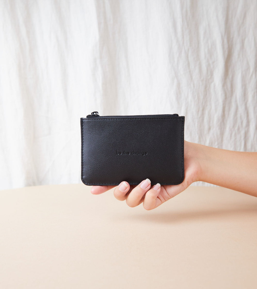 AppleSkin All Black Card Holder | Classic Essentials by Votch - Bare Fashion