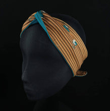 Load image into Gallery viewer, Geometric Print Head Scarf in Jersey and Viscose by JCN Fascinators - Bare Fashion
