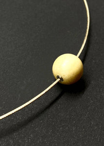 Lana Small Bead Cable Necklace - Light Wood by Silverwood® jewellery - Bare Fashion