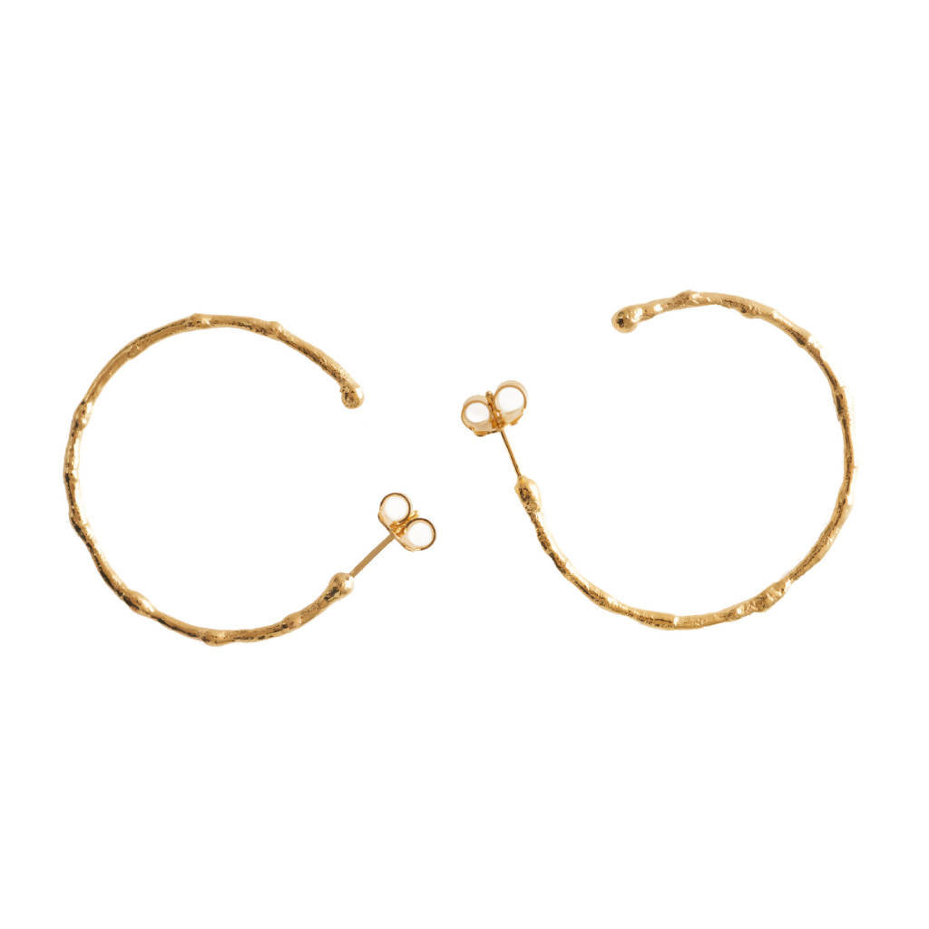 Textured Hoops by April March Jewellery - Bare Fashion