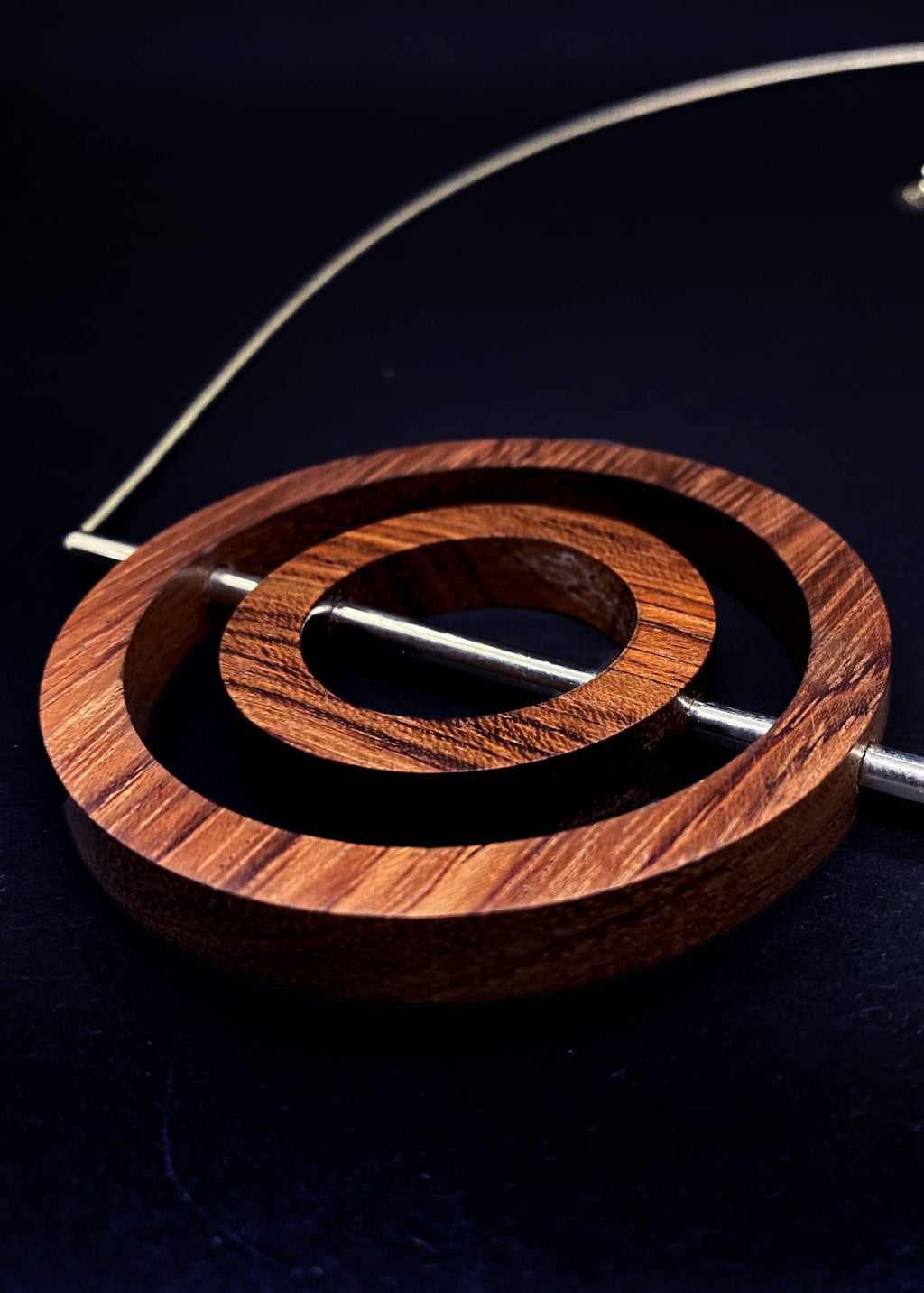 Iris Concentric Circle Necklace by Silverwood® jewellery - Bare Fashion