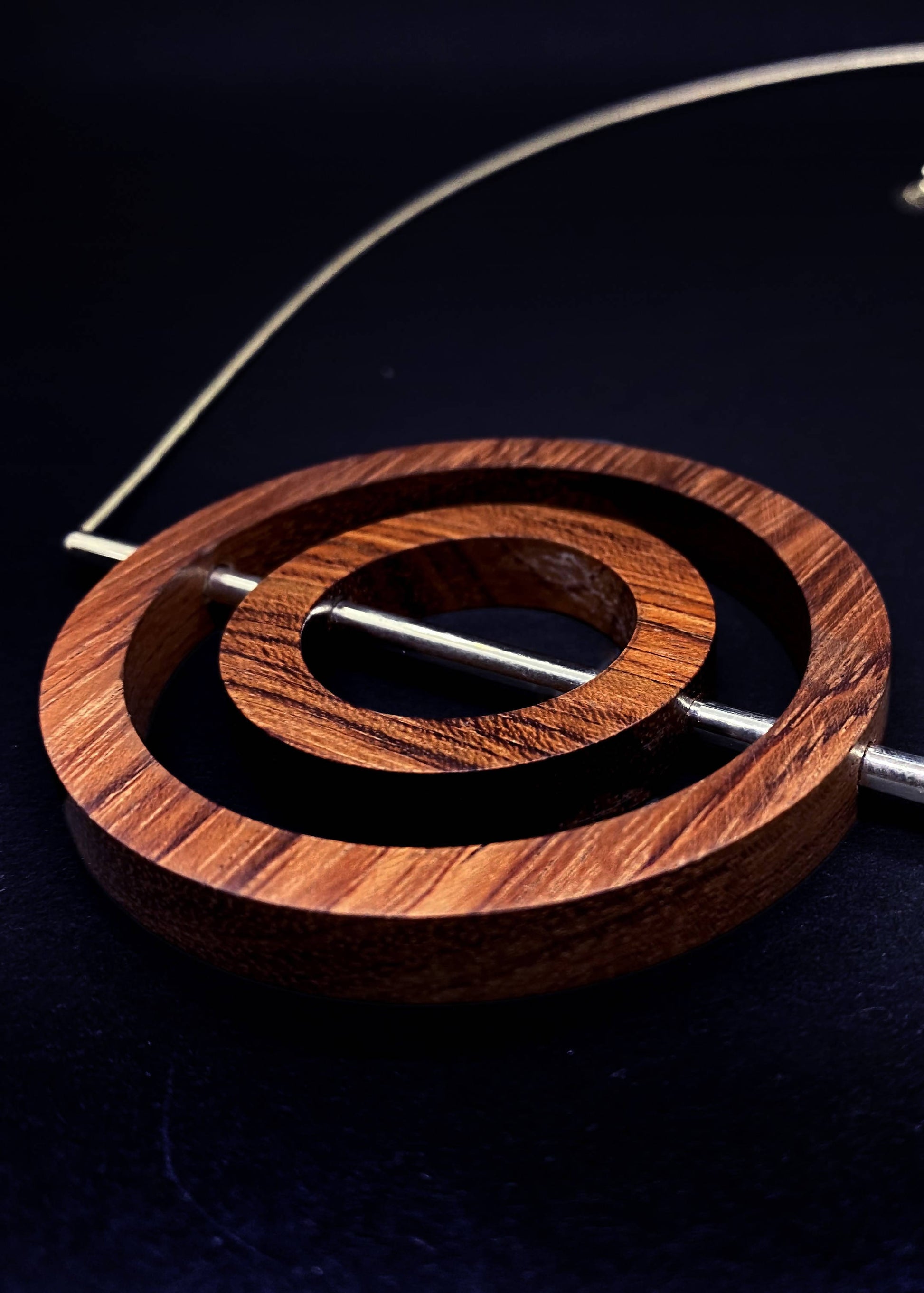 Iris Concentric Circle Necklace by Silverwood® jewellery - Bare Fashion