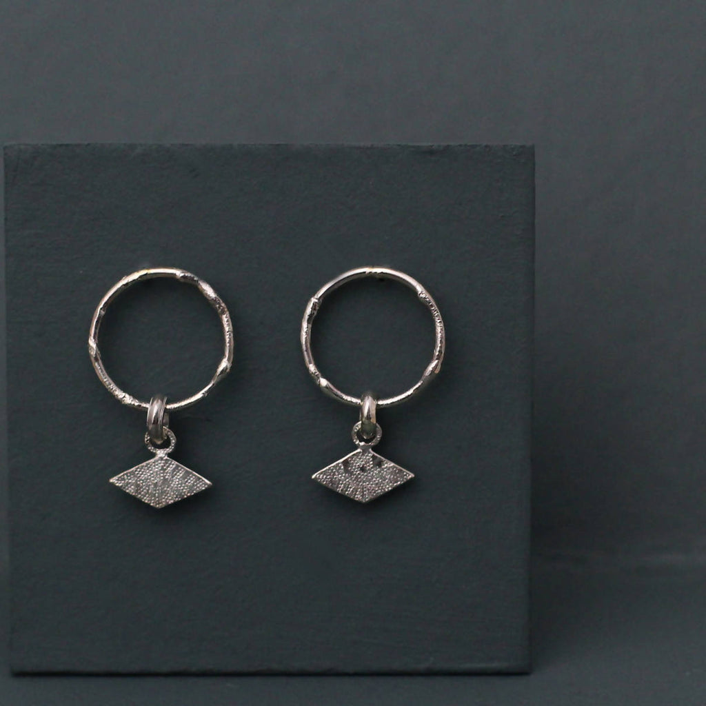 Textured Shapes Statement Earrings by April March Jewellery - Bare Fashion
