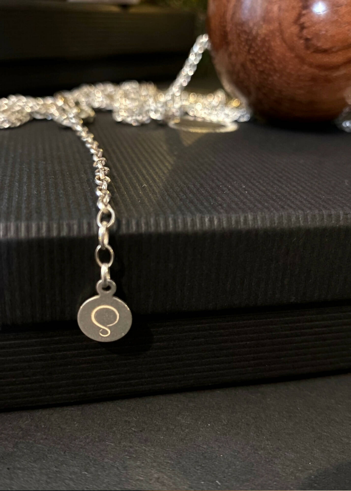 Gaia Giant Bead Long Necklace - Light Wood by Silverwood® jewellery - Bare Fashion