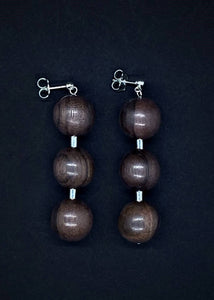 Lana Triple Bead Earrings by Silverwood® jewellery - Bare Fashion