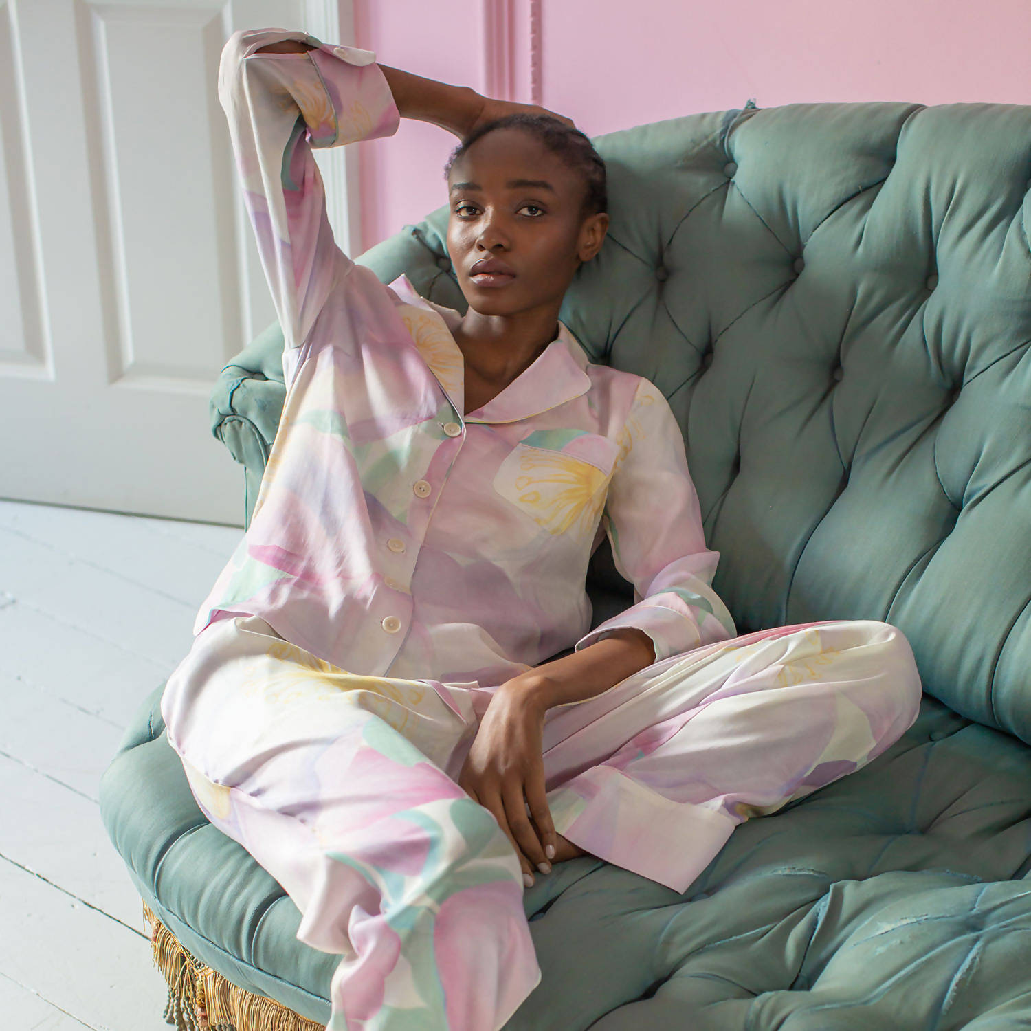 Wild Rose Pyjama Set - Orchard Moon by Orchard Moon - Bare Fashion