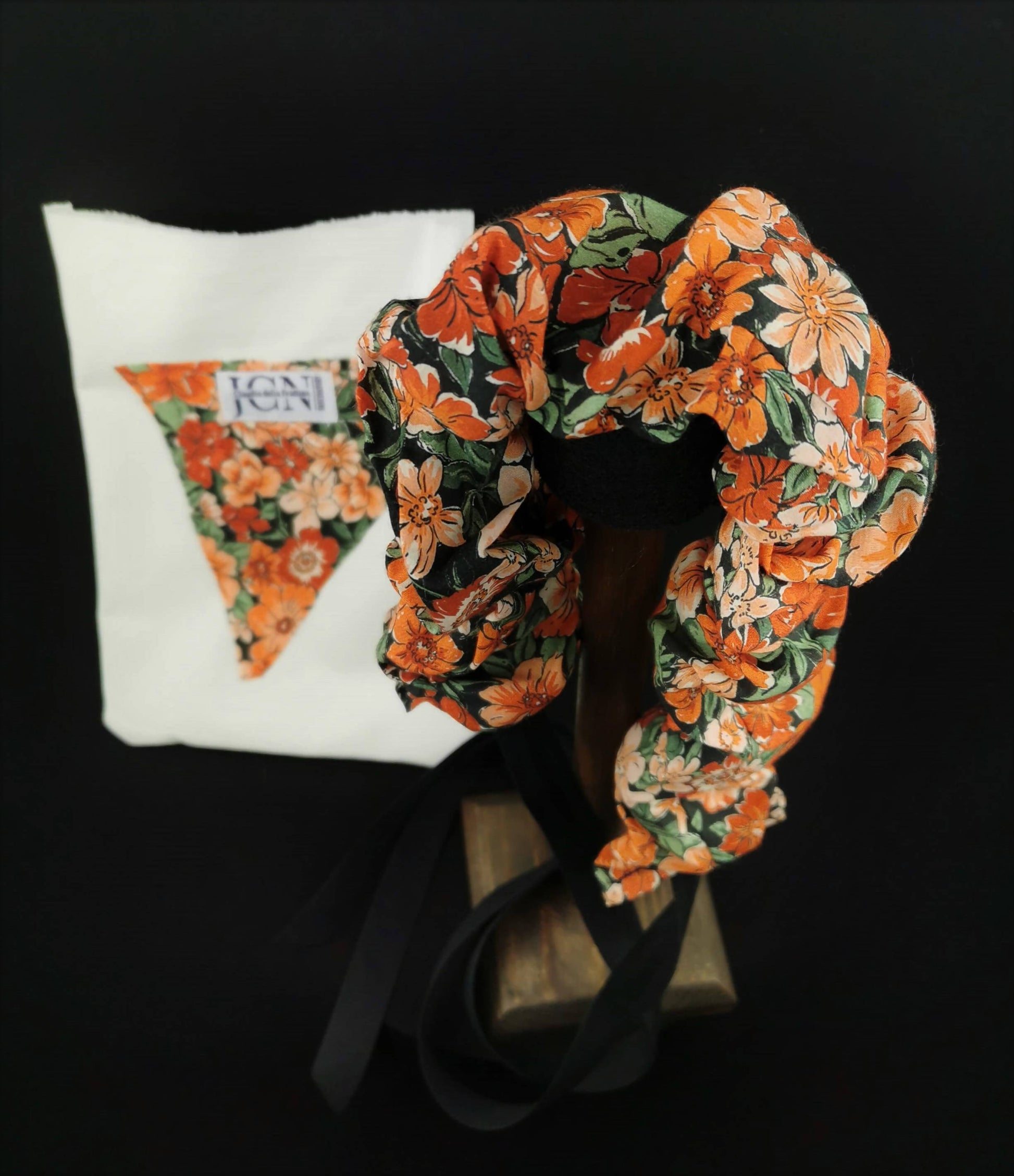 Light Flora Cottton Head Scarf by JCN Fascinators - Bare Fashion