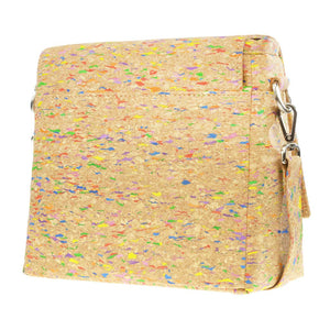Fabrikk VELA LED Cork Handbag | Multicoloured Fleck | Vegan Leather by FABRIKK - Bare Fashion