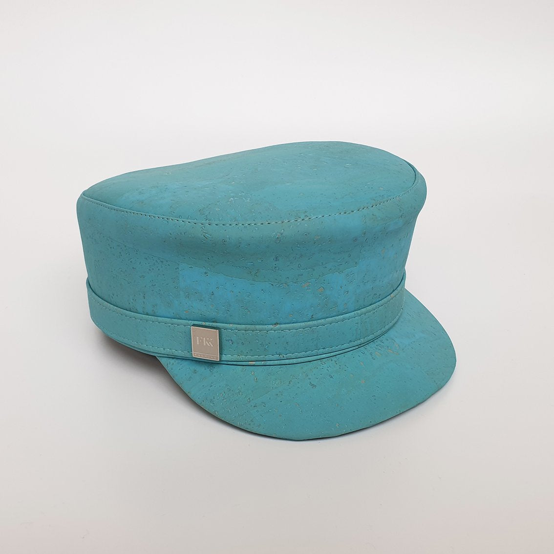 Fabrikk Cork 'Love Train' Hat | Bahama Blue | Vegan Leather by FABRIKK - Bare Fashion
