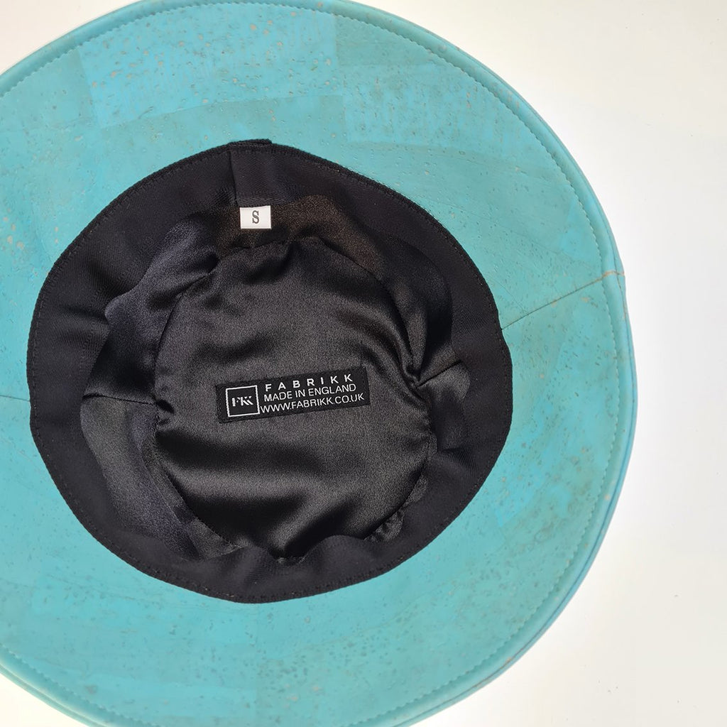 FABRIKK Montecristo Eco Cork Bucket Hat | Bahama Blue | Vegan Hat by FABRIKK - Bare Fashion