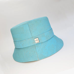 FABRIKK Montecristo Eco Cork Bucket Hat | Bahama Blue | Vegan Hat by FABRIKK - Bare Fashion