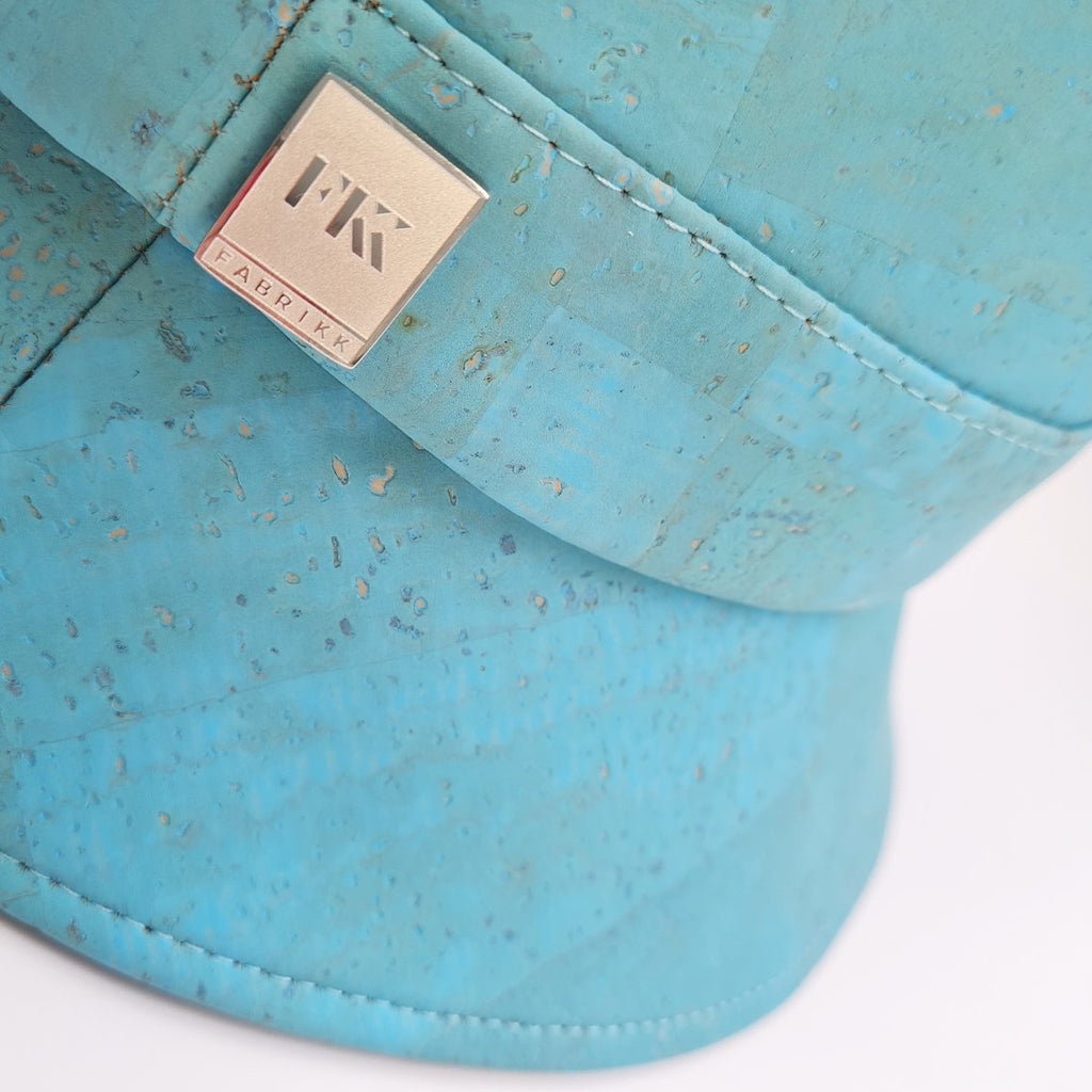 FABRIKK Montecristo Eco Cork Bucket Hat | Bahama Blue | Vegan Hat by FABRIKK - Bare Fashion
