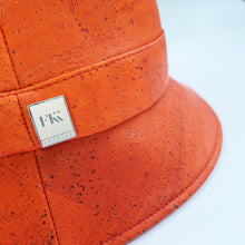 Load image into Gallery viewer, FABRIKK Montecristo Eco Cork Bucket Hat | Orange | Vegan Hat by FABRIKK - Bare Fashion
