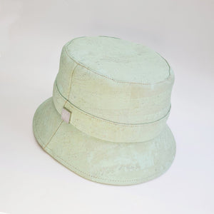 FABRIKK Montecristo Eco Cork Bucket Hat | Mint Green | Vegan Hat by FABRIKK - Bare Fashion