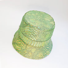 Load image into Gallery viewer, FABRIKK Montecristo Eco Cork Bucket Hat | Green Faux Python | Vegan Hat by FABRIKK - Bare Fashion
