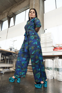 Navy Jumpsuit in Regenesis - SAMPLE by Gungho London - Bare Fashion