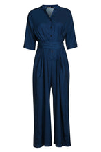 Load image into Gallery viewer, Navy Jumpsuit in Regenesis - SAMPLE by Gungho London - Bare Fashion
