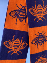 Load image into Gallery viewer, Bee Scarf in Orange and Navy by Gungho London - Bare Fashion
