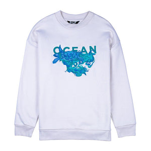 Ocean Embroidered Sweatshirt by Gungho London - Bare Fashion