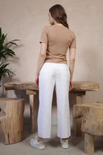 Load image into Gallery viewer, Ribbed Placket Button Tee by Fika - Bare Fashion
