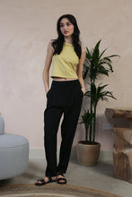 Load image into Gallery viewer, Black Tapered Trouser by Fika - Bare Fashion
