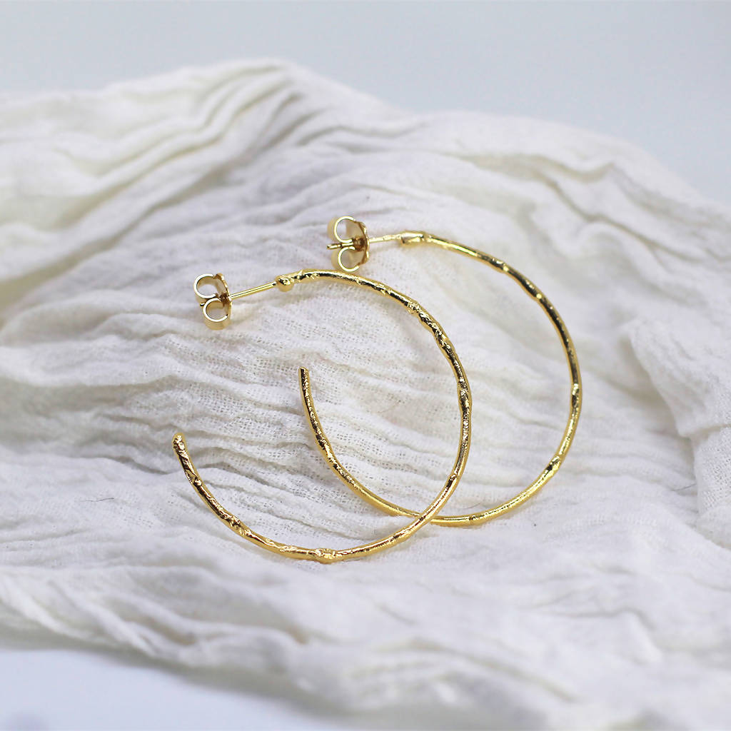Textured Hoops by April March Jewellery - Bare Fashion